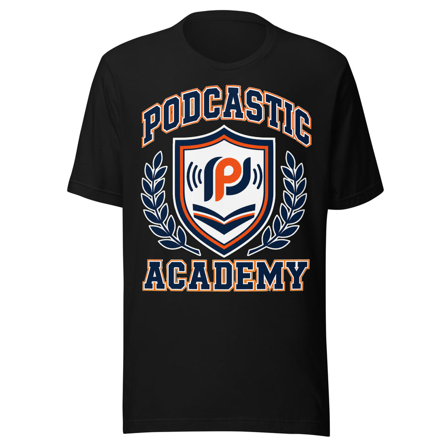 Podcastic Academy Crest T-Shirt